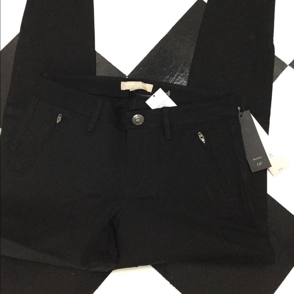Banana Republic Sloan black pants NWT 0P